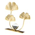 thumbnail image 5 of Wrought Iron Leaves Statue Leaf Sculpture Crafts Livingroom Desktop Ornament Ginkgo Leaf, 5 of 8