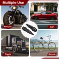 thumbnail image 6 of Uxcell Spiked Shape Tire Valve Stem Caps Aluminum Alloy Car Wheel Valve Cap Universal Dustproof Black 45mm, 6 of 6