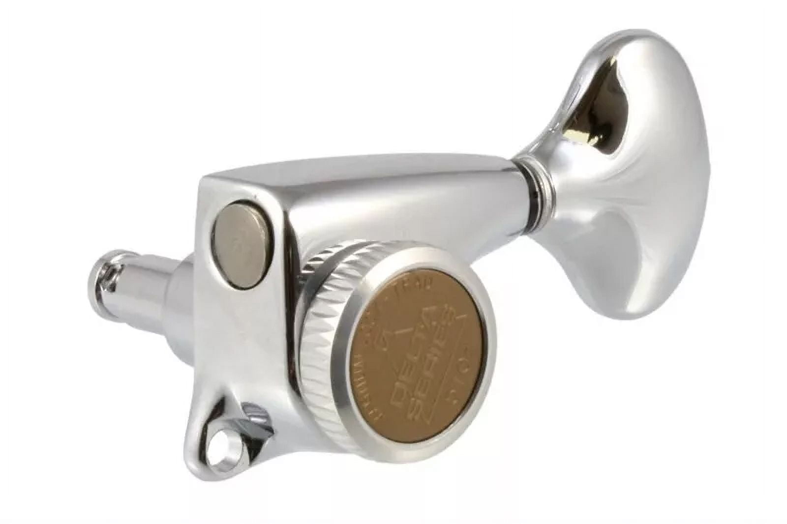 NEW - Gotoh Delta Series By 510 Locking 3x3 Tuning Keys With Lock Knob - CHROME