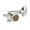 Chrome, variant on PK-0134 Set of 2 Vintage-style Tinted Speed Knobs