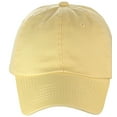 thumbnail image 2 of NYFASHION101 Unisex Adjustable 6-Panel Low-Profile Baseball Cap LOW100- EP Banana Yellow, 2 of 4