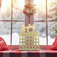 thumbnail image 1 of Fiudx Calendario de Adviento de Madera, Decoración para Fiestas Navideñas, Soporte para Bombones, Decoración de Mesas Festivas, Decoración Navideña para El Hogar, Centro de Mesa para Bodas, Tamaño 40, 1 of 6