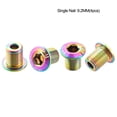 thumbnail image 2 of Soidarity Tornillo de aleación para bicicletas de 4 piezas, tornillos universales para fijación de bicicletas, tornillos de rueda de cadena, piezas de Ciclismo 9.2mm Colorido Soidarity OD025072-28, 2 of 6