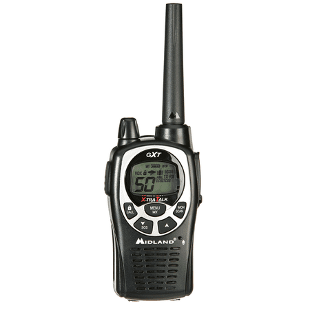 UPC: 0046014510005 | Midland GXT1000VP4 36-mile 50 Channels FRS/GMRS Two-Way Radio (Pair) (Black/Silver)