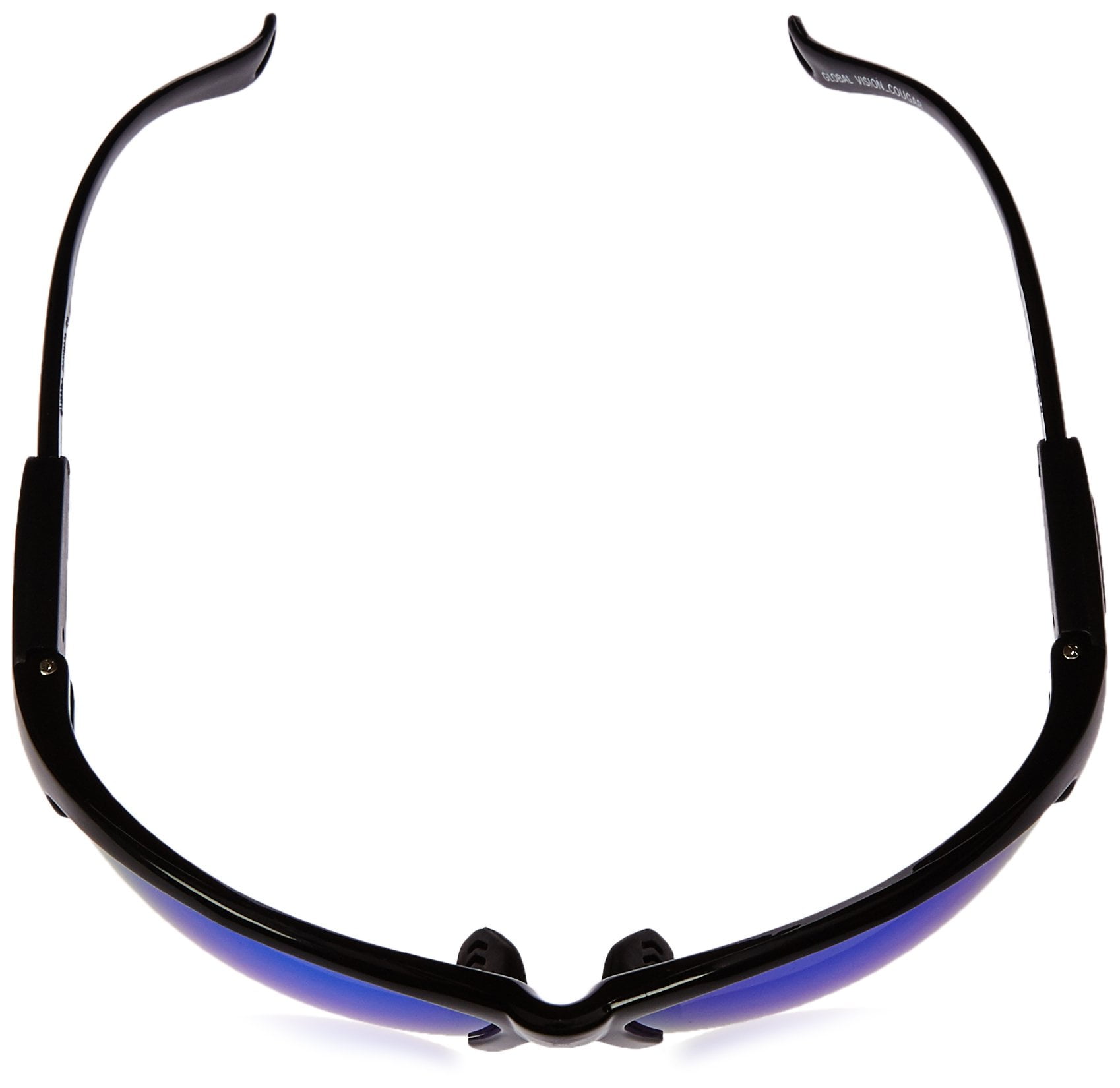 Global Vision Eyewear ANSI Z87-Plus Safety Glasses COUBKGTB  Cougar Gtech Blue Lens Safety Sunglasses-Black Frame