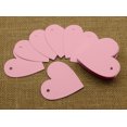 thumbnail image 3 of 100 Pcs Heart Shape Blank Cardstock Tags Bonbonniere Wedding Favor Gift Tag with Free Natural Jute Twine - Colors Available, 3 of 5