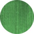 thumbnail image 1 of Ahgly Company Indoor Round Abstract Emerald Green Contemporary Area Rugs, 7' Round, 1 of 4