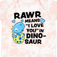 thumbnail image 4 of Inktastic Rawr Means I Love You in Dinosaur Valentine Boys or Girls Baby Bodysuit, 4 of 5