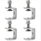 thumbnail image 1 of Stainless Steel Heavy Duty Clamp,4PCS C Clamps,0-25mm Heavy Duty C Clamp,Woodworking Fixing Clamp,Tiger Clamp with Wide Jaw for DIY Woodworking, M8-30, 1 of 5