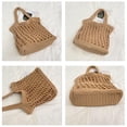 thumbnail image 5 of Women's Woven Large Capacity Tote Shoulder Crochet Beach Bag- Woven Boho Purse Knitted Shoulder Bag for Summer Vacation Beachy Travel Pool, 5 of 5