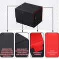 thumbnail image 4 of Cajas de cartas Weewooday de piel, tamaño grande, para más de 100 cartas, 4 of 6