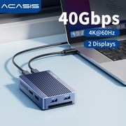 ACASIS Thunderbolt 40Gbps NVMe SSD Dock for Mac Mini, MacBook Pro & Mac Studio, Up to 8TB Storage Expansion with Dual DisplayPort, USB-C & USB-A Hub