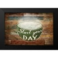 thumbnail image 2 of OnRei 14x11 Black Modern Framed Museum Art Print Titled - Start Your Day, 2 of 5