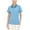 Light blue and white, variant on Dasawamedh Women's Quick Dry Polo Shirt Short Sleeve Golf Shirt Stretch UV Protection Sports T-Shirt Size S