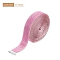 thumbnail image 2 of Tiras de strass autoadhesivas Uxcell, cinta de strass de cristal de 3 yardas, envoltura de pegatinas de diamante brillante, rosa claro, 2 of 7