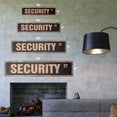thumbnail image 2 of SECURITY Vintage Aluminum Street Sign agent guard Metal Sign company protection rustic metal tin | Indoor/Outdoor |  18" Wide, 2 of 4