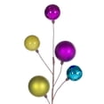 thumbnail image 2 of Vickerman 10' Fuchsia, Lime, And Turquoise Assorted Finish Branch Ball Ornament Garland., 2 of 4