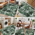 thumbnail image 5 of Green Palm Leaves Area Rug 4x6 FT, Non Slip Kids Room Carpet, Summer Tropical Leaf Vintage Washable Soft Floor Carpet Non-Shedding Throw Rug for Dorm Kitchen Study Room Home Office Bedside, 5 of 9