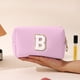 thumbnail image 5 of Neceser personalizado con inicial | Neceser pequeño y organizador de artículos de aseo para mujer | Bolsa de viaje impermeable con cremallera, 5 of 6