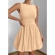 thumbnail image 3 of Vestido de verano PRETTYGARDEN 2025 sin mangas con cuello redondo caqui, 3 of 9