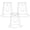 White, variant on 3pcs Wire Lamp Shade Frames for DIY Table and Pendant Lights