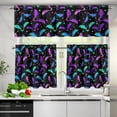 thumbnail image 5 of Halloween Bat Kitchen Curtains and Valances 3 Piece Set,Valance Curtains for Kitchen Windows Halloween Kitchen Curtains Tiers and Valances for Cafe Living Room Window Decoration, 5 of 5
