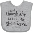 thumbnail image 3 of Inktastic Though She Be but Little Shakespeare Quote Boys or Girls Baby Bib, 3 of 4