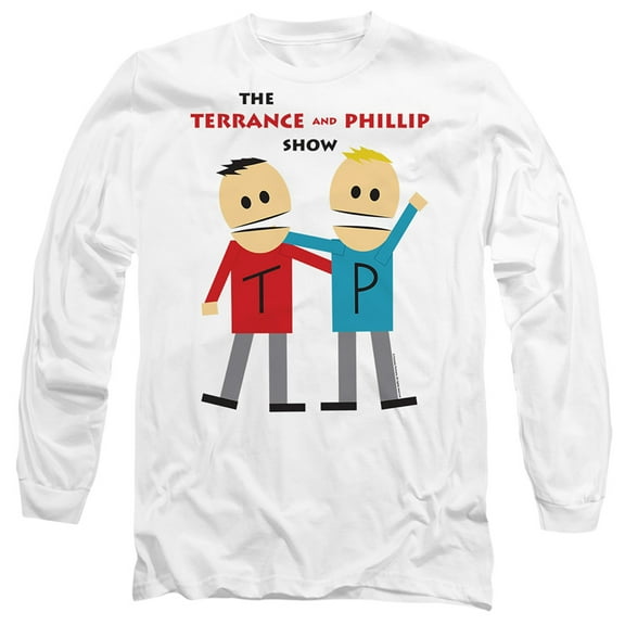 South Park Terrance and Phillip Unisex Adult Long-Sleeve T Shirt,Terrance and Phillip, Large