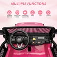 thumbnail image 3 of GloryStar 24V 2-Seater Electric Ride On Truck with Remote Control, 2WD/4WD Switchable, 4-Wheeler Vehicle for Toddlers with Storage Trunk, Spring Suspension, LED Lights & Music, 3 of 7