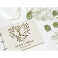thumbnail image 5 of Darling Souvenir Personalized Engraved Laser Cut Wedding Guest Book Wooden Cover Sign-in Book Registry Guestbook Scrapbook-JW, 5 of 7