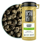 Tiesta Tea - Jasmine Pearls Green Tea, Single Origin Premium Jasmine Loose Leaf Tea from China, Medium Caffeinated, Make Hot or Iced Tea & Up to 50 Cups, 100% Pure Unblended - 5oz Refillable Tin