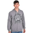 thumbnail image 5 of Cease The Day Skull Dagger Tattoo Zip Up Hoodie Men's Women's Brisco Brands L, 5 of 5