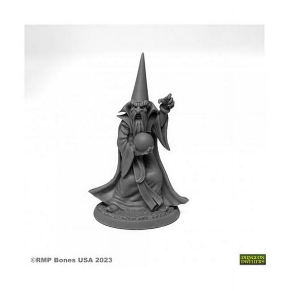 Reaper Miniatures REM07078 Reaper Dungeon Dwellers Wizard Oman Ruul Miniature