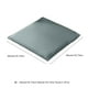 thumbnail image 3 of pstuiky Cojín de espuma para oficina para sentarse durante mucho tiempo transpirable fino para silla de comedor de cuero, 3 of 7