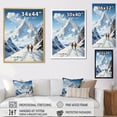 thumbnail image 4 of Designart "Chilly French Alps Mountain" France Floater Framed Wall Art Living Room, 4 of 5