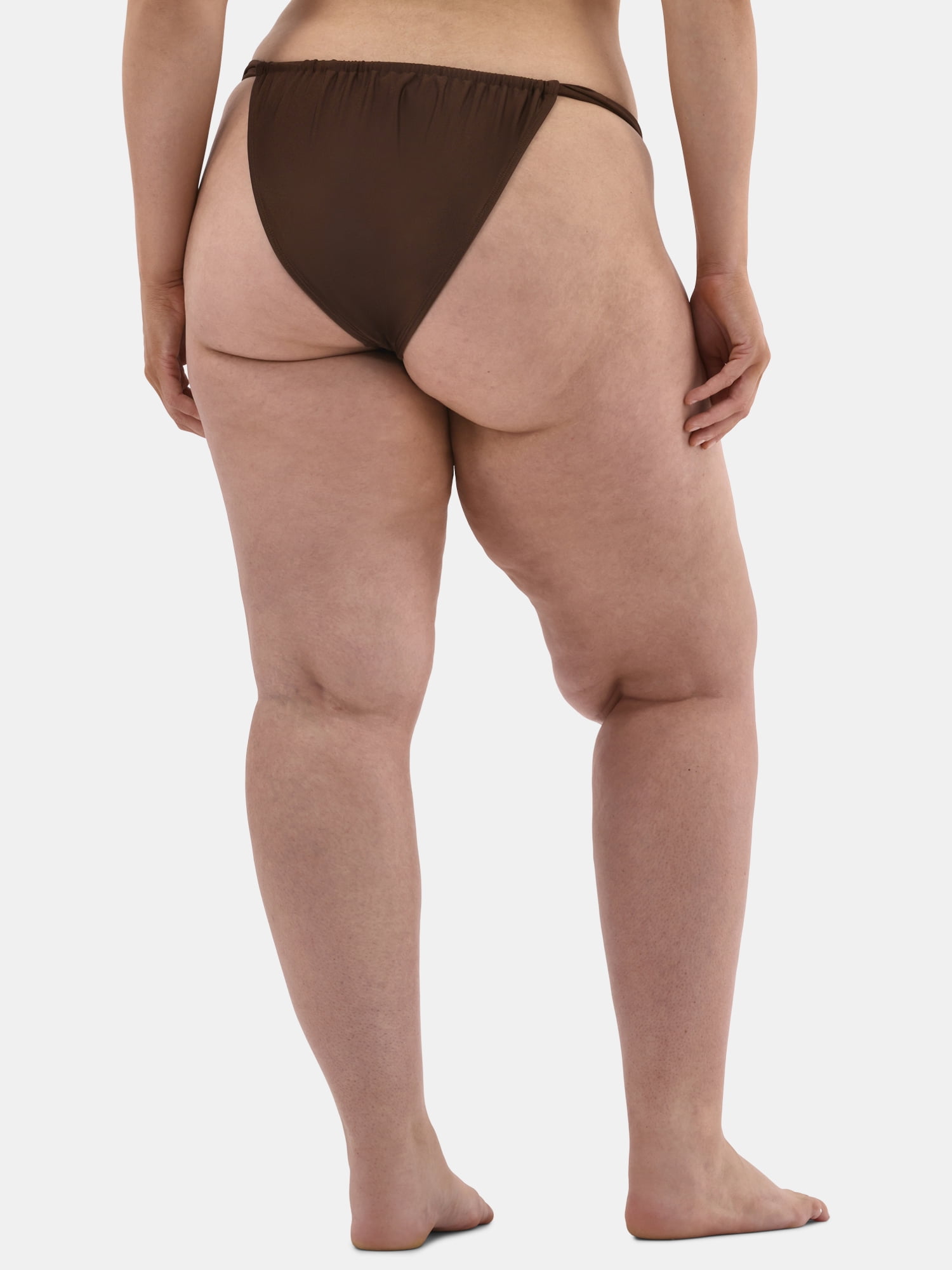 No Boundaries Women's Low Waist High Leg Cheeky Bikini Bottoms, Sizes XXS-XXL
