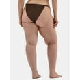 thumbnail image 3 of No Boundaries Women's Low Waist High Leg Cheeky Bikini Bottoms, Sizes XXS-XXL, 3 of 4