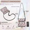 thumbnail image 7 of HELLHERO Dog Pattern PU Leather Crossbody Purse Purse Satchel, Adjustable Strap Spacious Satchel Bag Waterproof for Travel Use Daily Use, 7 of 7