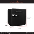 thumbnail image 5 of Open Box Magic Chef 1.6 Cu. Ft. Retro Mini Fridge with LED Light, Black, 34 lbs, 5 of 11