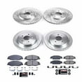 thumbnail image 3 of PowerStop Front and Rear Z23 Evolution Sport Carbon-Fiber Ceramic Brake Pad and Drilled & Slotted Rotor Kit Fits: CADILLAC Select Models K5539, 3 of 10