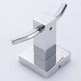 thumbnail image 3 of Square Double Robe Hook Towel Holder Bathroom Chrome Brass Wall Door Mounted, 3 of 8