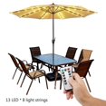thumbnail image 4 of Umbrella String Lights, Umbrella Lighting LED Strip Lights with Remote Control, Rechargeable Battery, 104 LEDs, for Umbrella Tent Decoration, 4 of 5