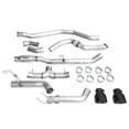 thumbnail image 2 of AWE Tuning Exhaust System Kit 3020-33331 Track Edition Cat-Back System; Stainless Steel; Without Muffler; Single Exhaust With Dual Exits; Rear Exit; Diamond Black Tip, 2 of 11