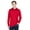 Red, variant on CORE365 88192P Men's Pinnacle Performance Long Sleeve Piqué Polo with Pocket-Black-2XL