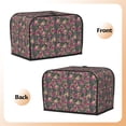 thumbnail image 3 of Rateoe Rose Mix Leopard Pattern Toaster Covers 2 Slice Wide Slot,Bread Machine Cover,Bread Dust Cover & Fingerprint Protection,Appliance Covers, 3 of 7