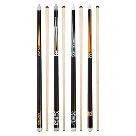 Set of 4 Pool Cues New 58" Billiard House Bar Pool Cue Sticks (SETB11~B14)