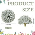 thumbnail image 2 of 1 Set 20Pcs Chrysanthemum Flower Ornaments Artificial Flower for Wedding Home Decorations Dark Sea Green 40x30mm, 2 of 9