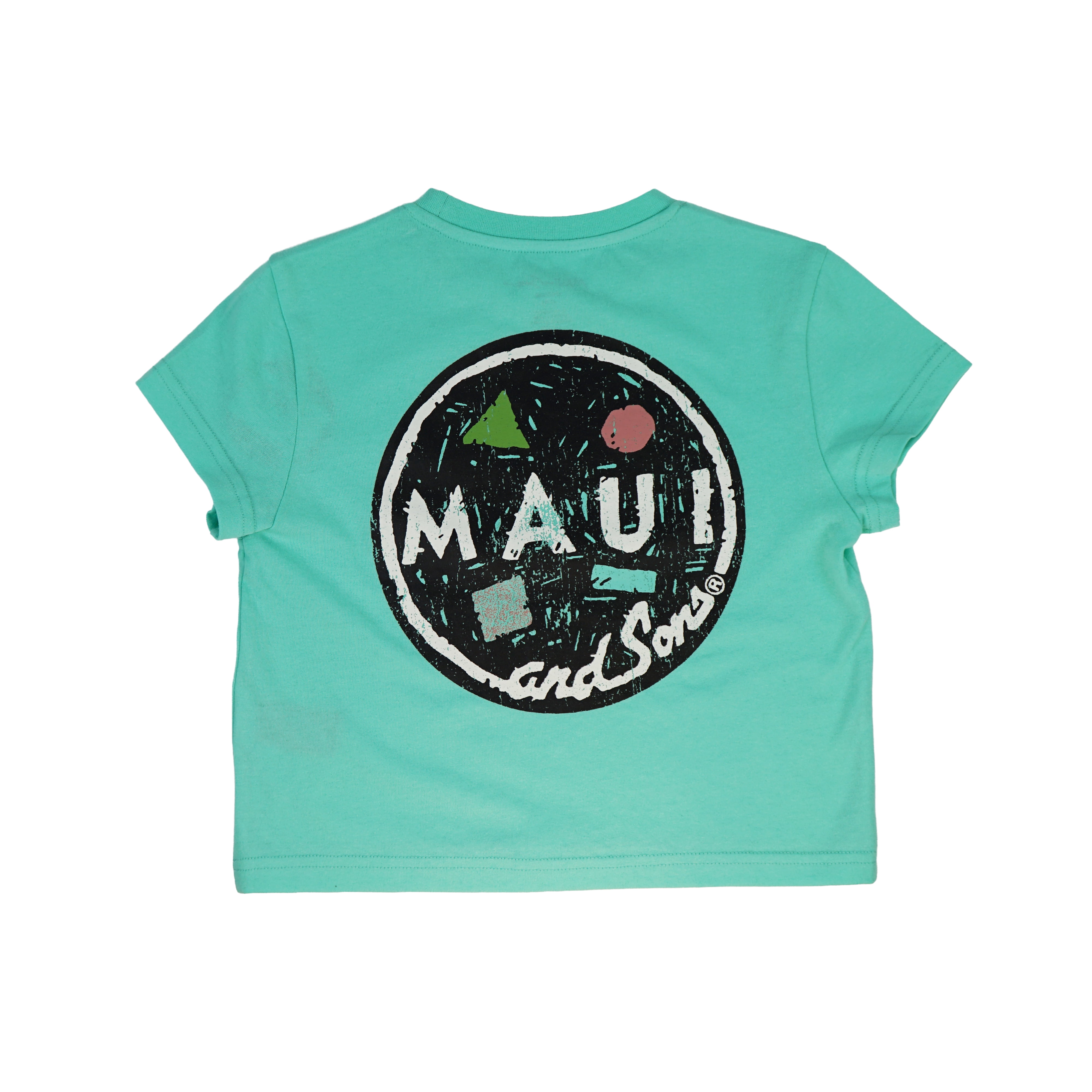 Maui and Sons Real Pure Short Sleeve Girl's T-Shirt Crew Neck Graphic Tee Inspired by California Surf Culture & Designed for Everyday Comfort