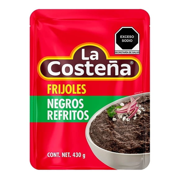 Frijoles negros La Costeña refritos 430 g