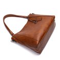 thumbnail image 6 of Vintage PU Leather Tote Handbag for Women, 2-in-1 Top Handle Satchel Crossbody Shoulder Bag, Casual Daily Work Travel Purse, 6 of 8